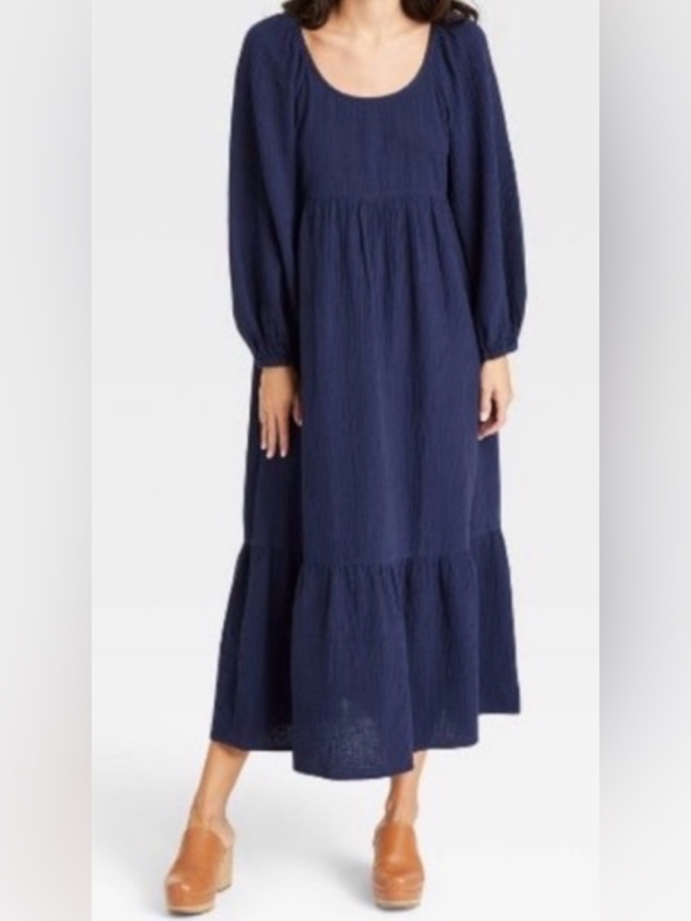 Universal Thread Navy Smocked Back Maxi Dress Women’s Small